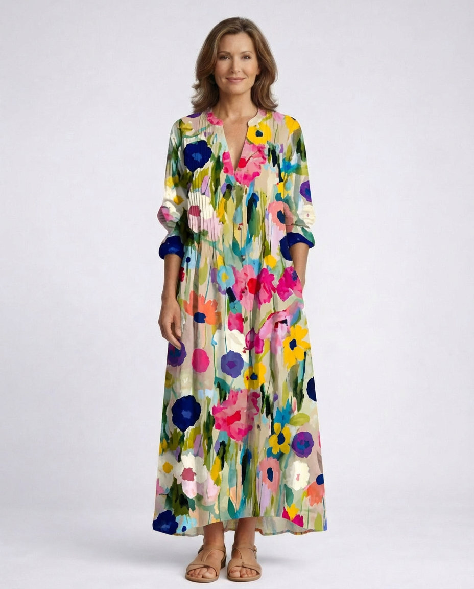 Mireya | Vibrant Floral Dress