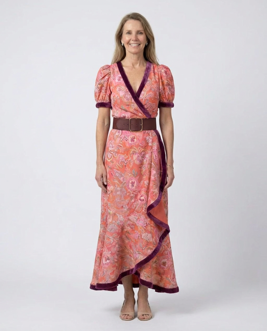 Areebah | Elegant Wrap Dress