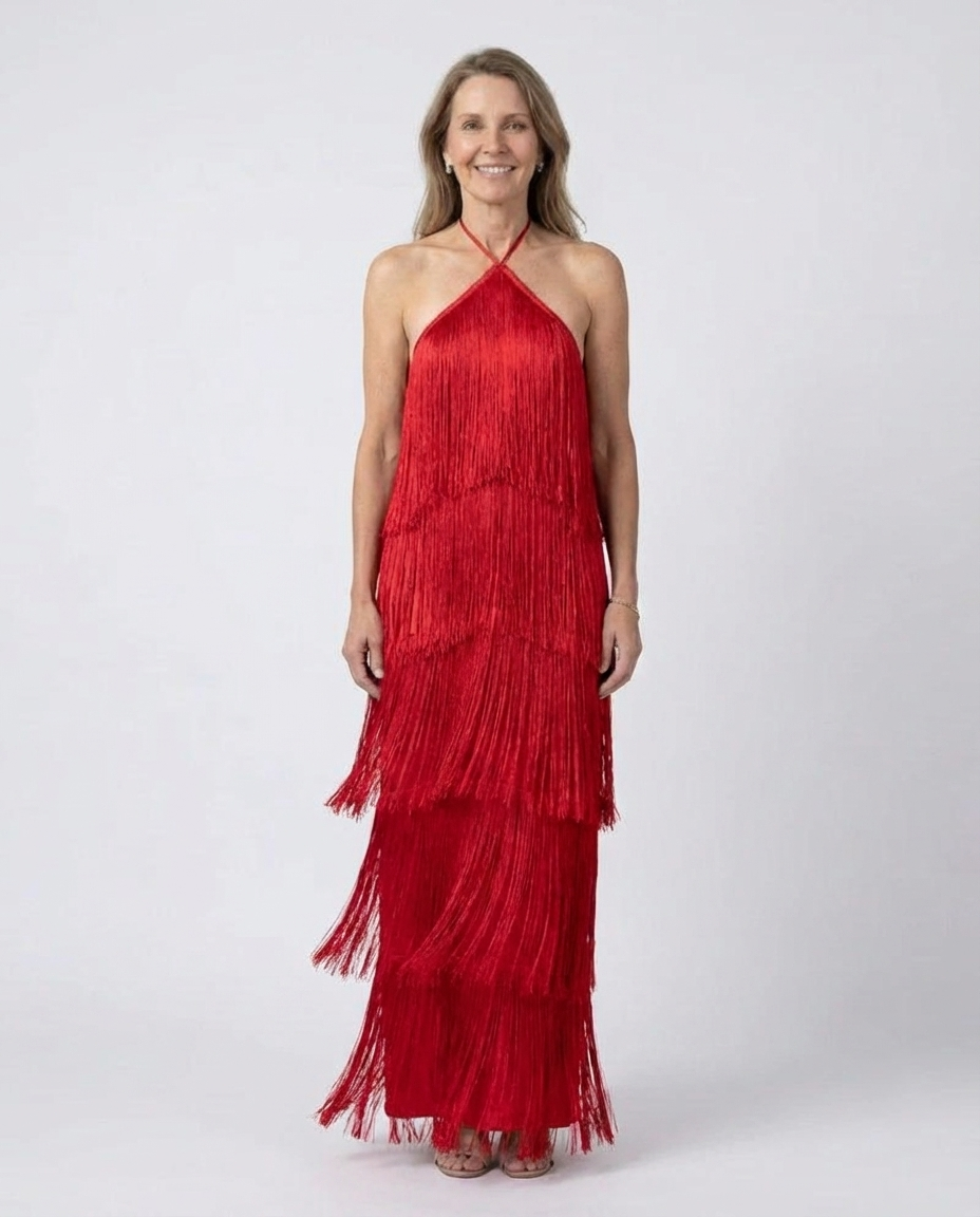 Lexi-Mae | Fringed Evening Dress