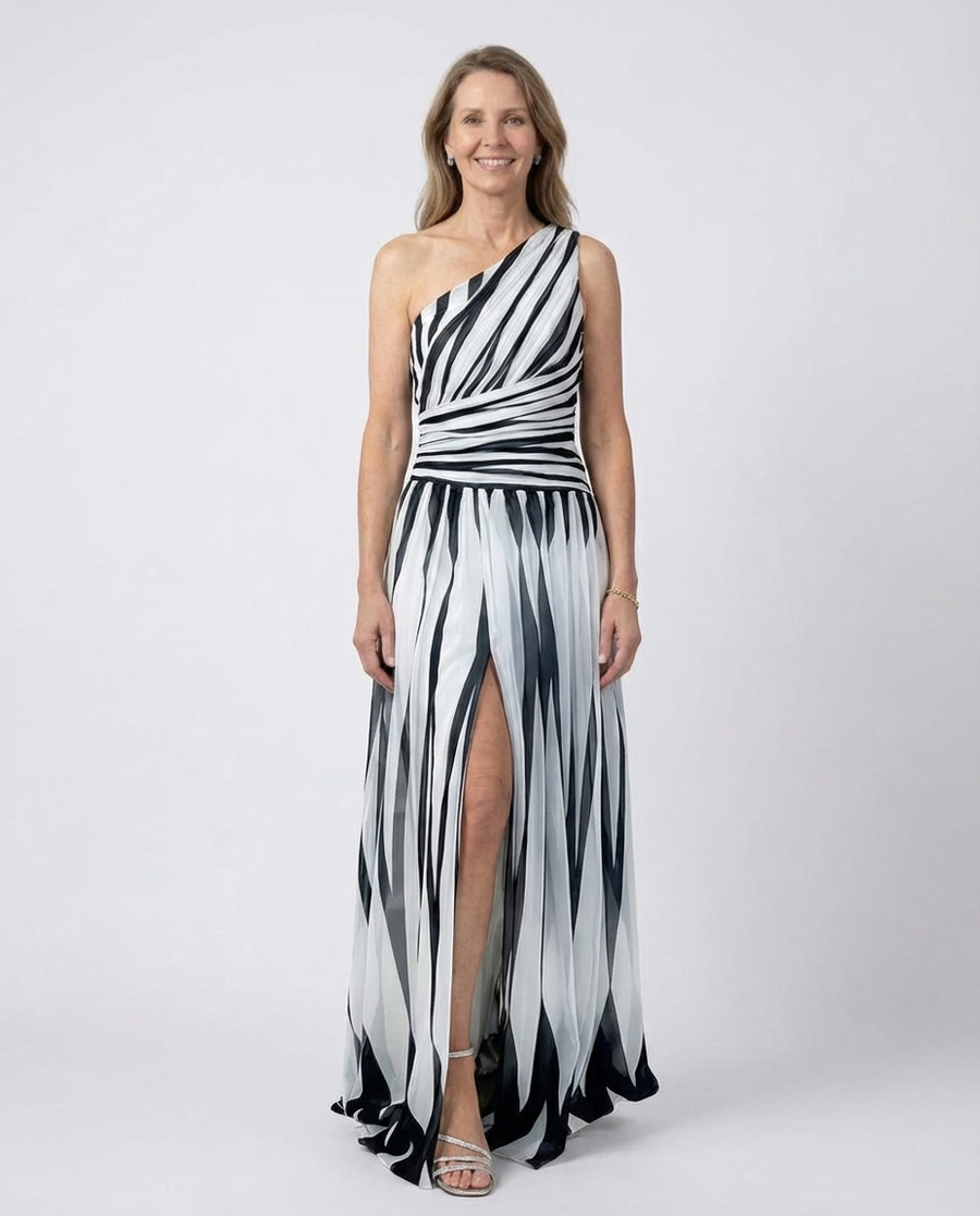 Amila | Striped Maxi Dress