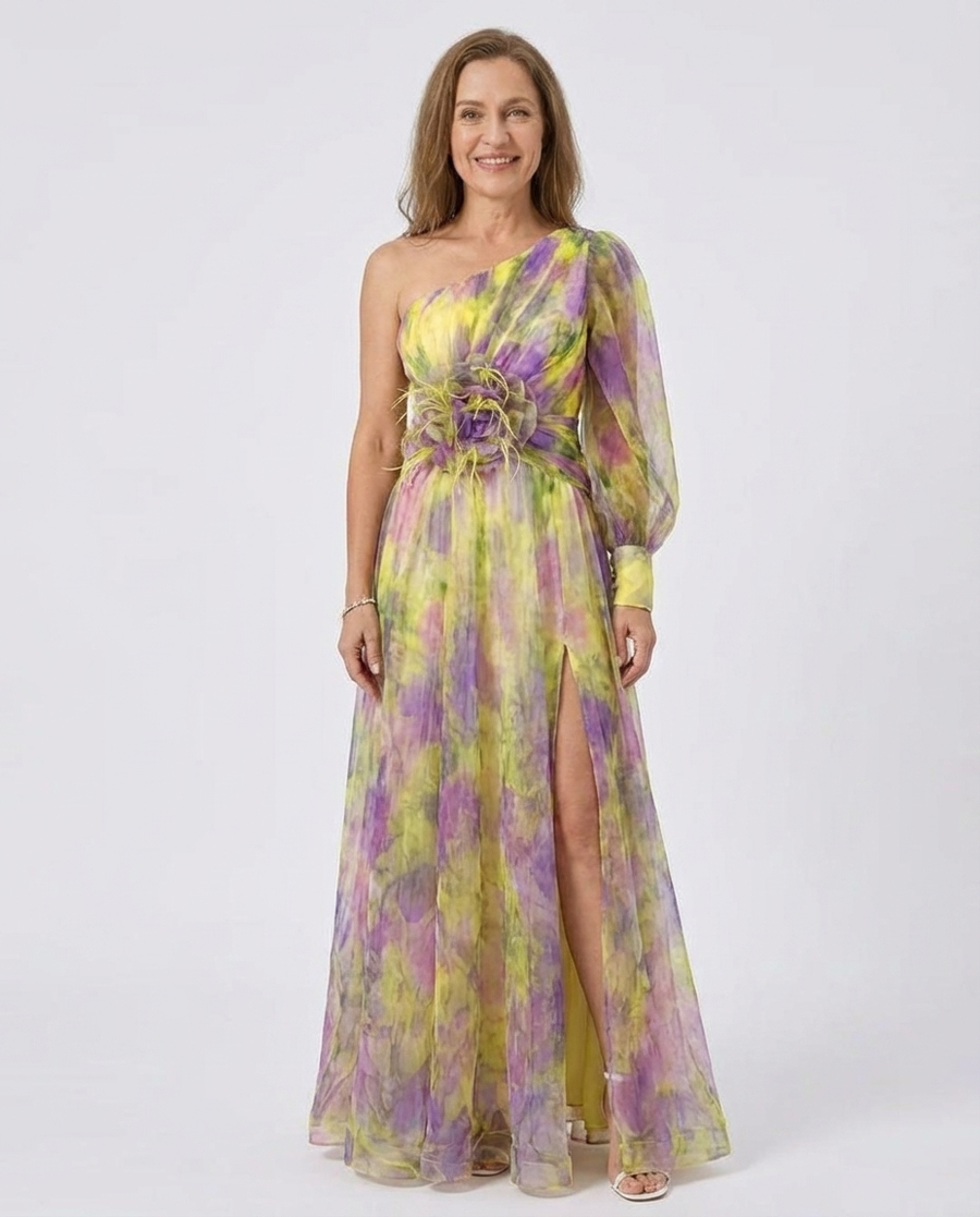 Oluwanifemi | Ethereal Watercolour Dress