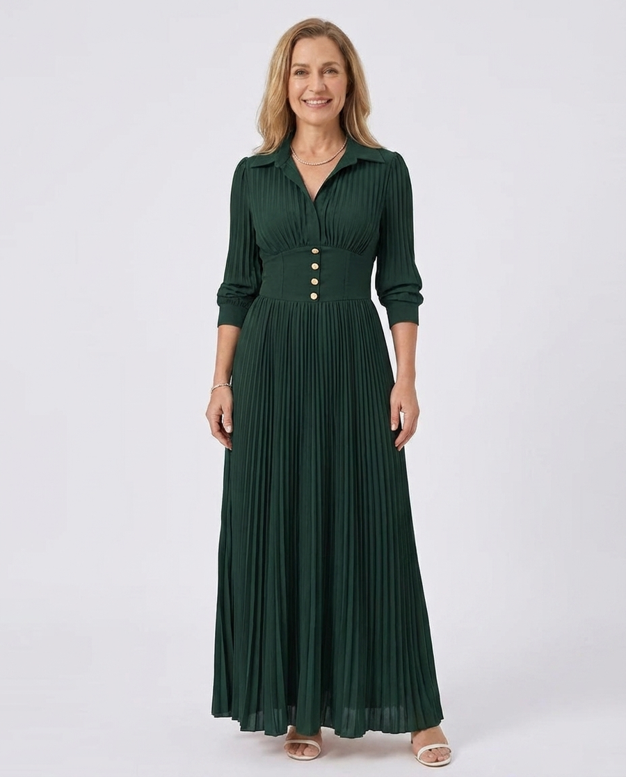 Millie-Rae | Pleated Midi Dress