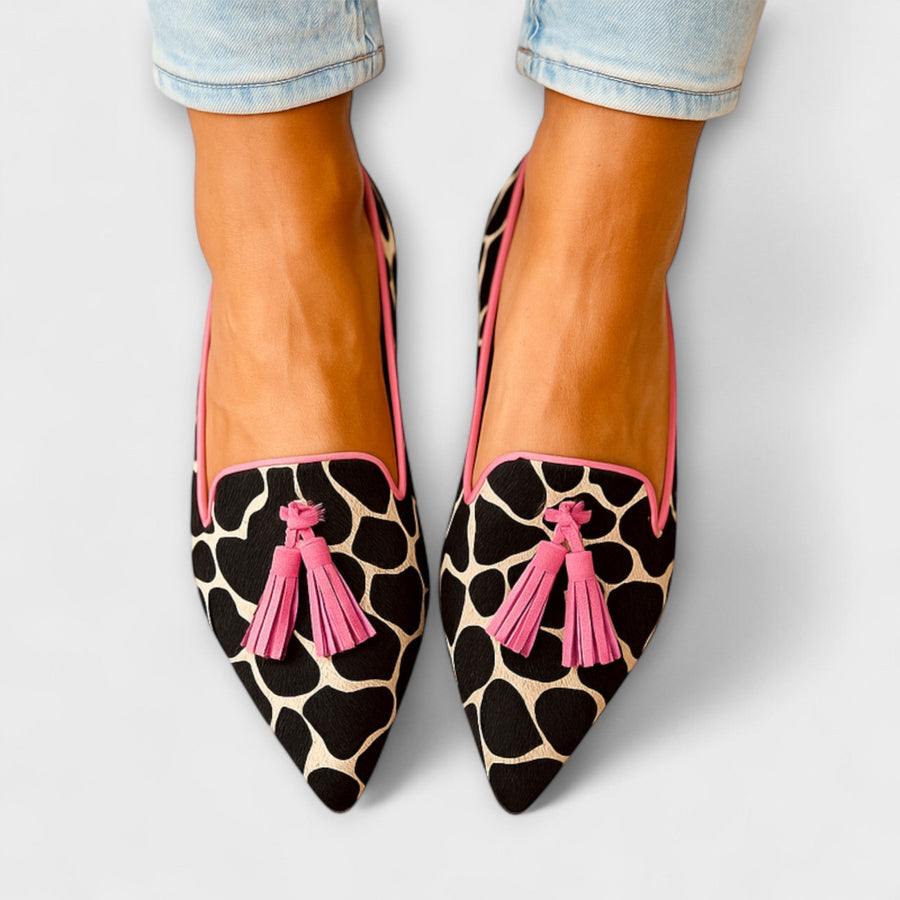 Dorreen | Statement Giraffe Loafers