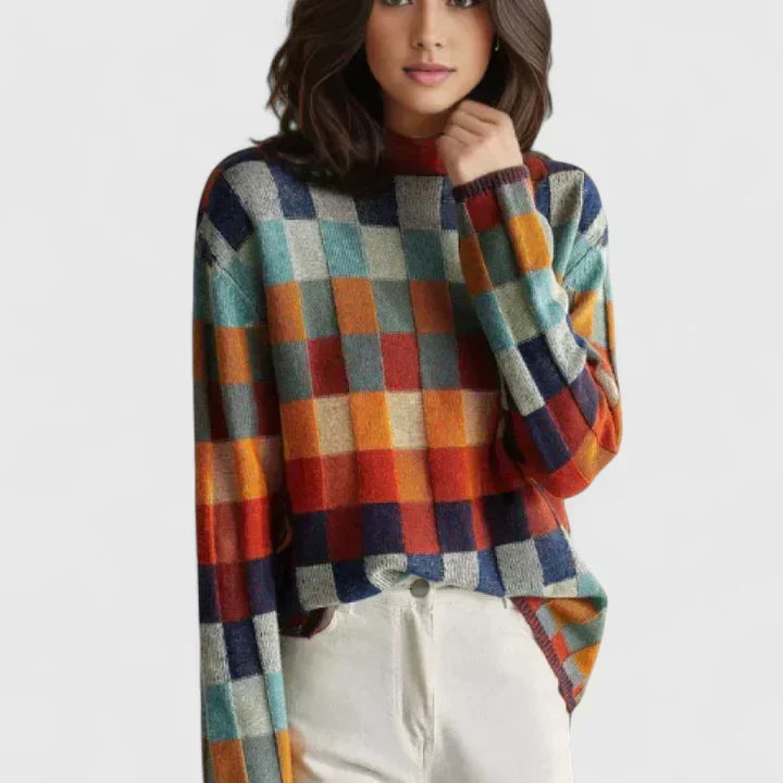 Beatrix | Colourblock Knit Sweatshirt