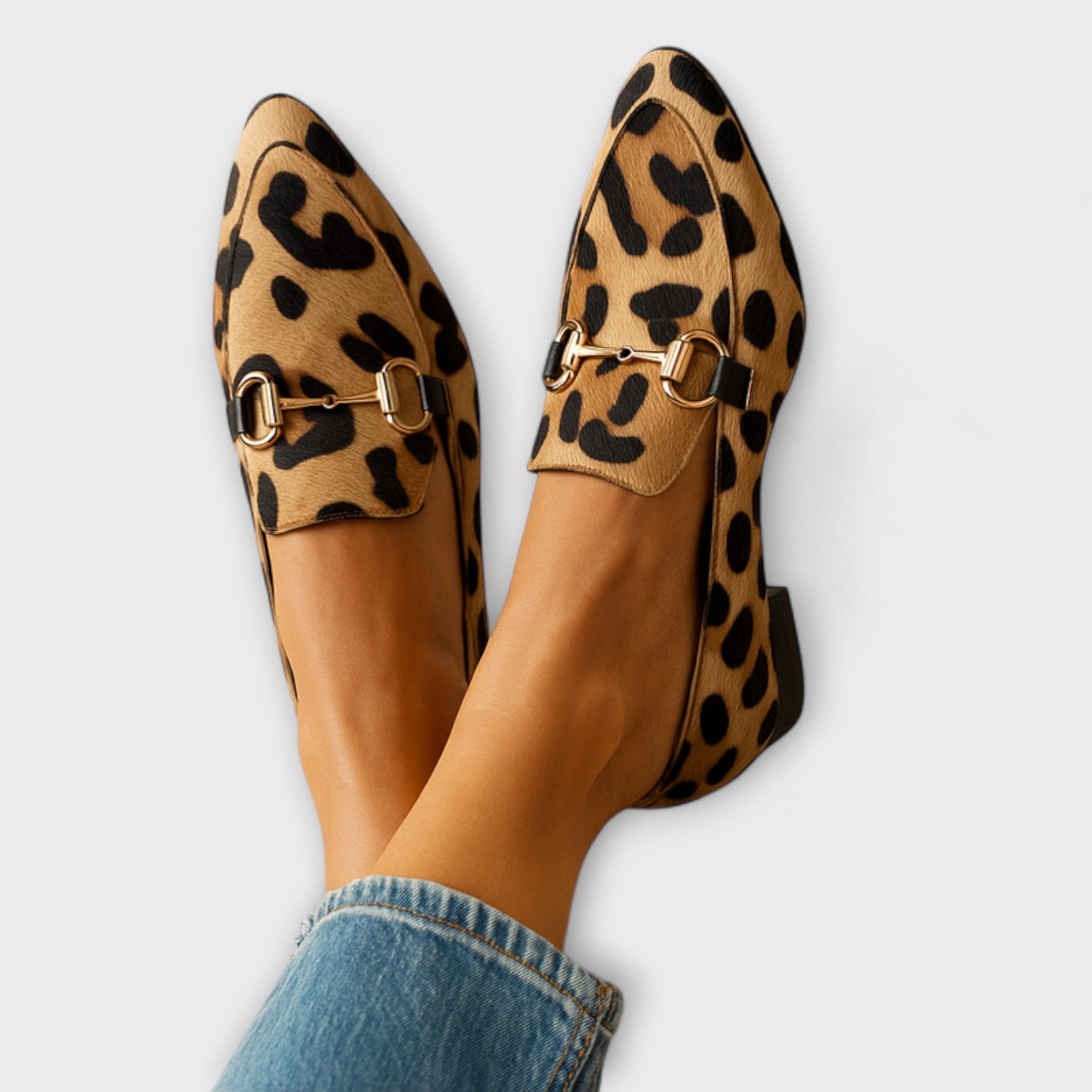 Penelope | Leopard Print Loafers