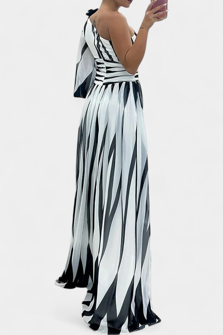 Amila | Striped Maxi Dress