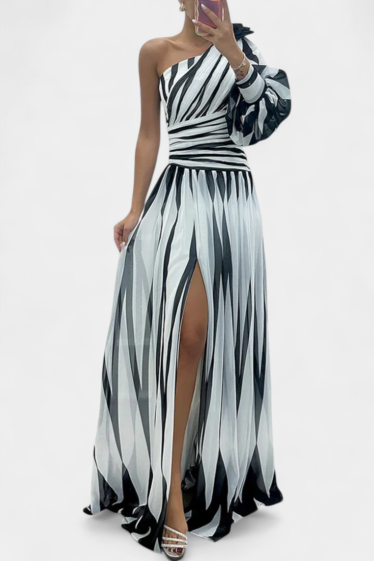 Amila | Striped Maxi Dress