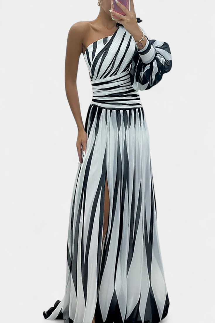 Amila | Striped Maxi Dress