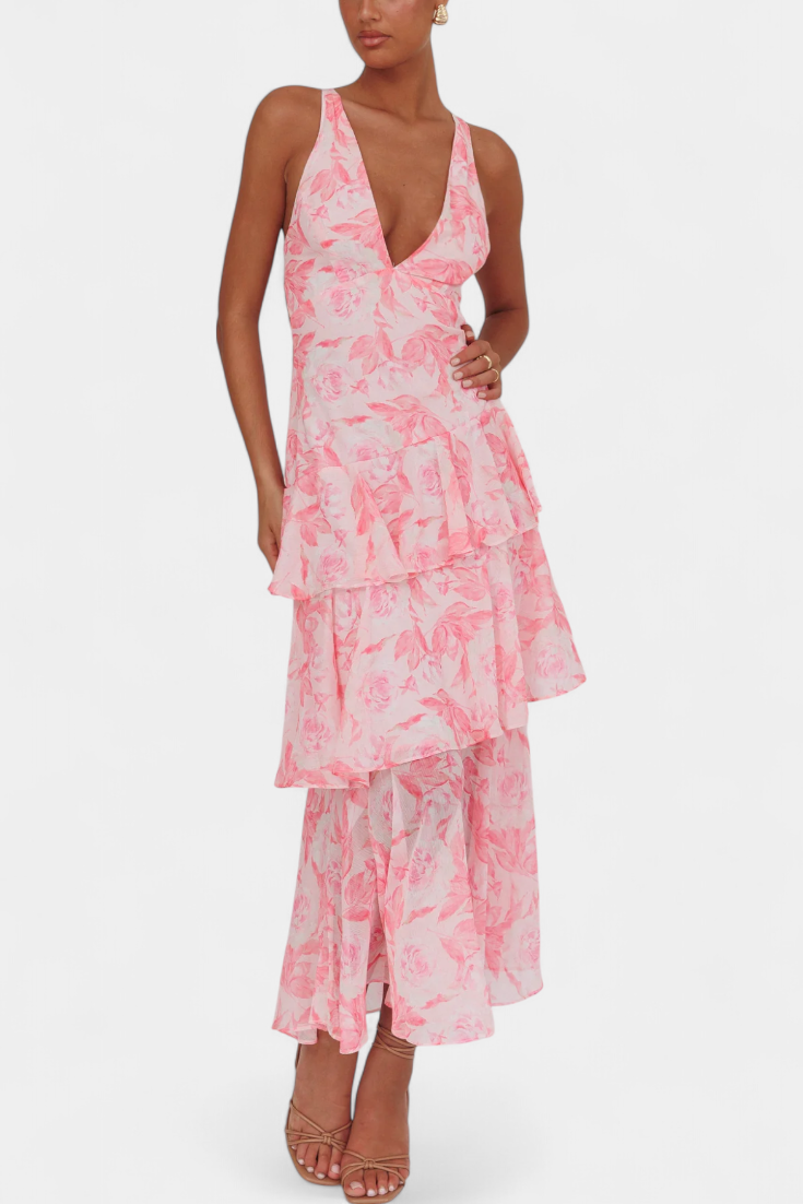 Lilly-Rose | Tiered Wrap Dress