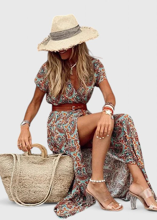 Ummayyah | Patterned Wrap Dress