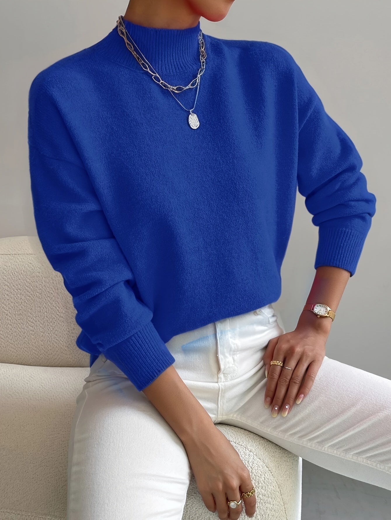 Alison | Luxe Roll Neck Sweatshirt