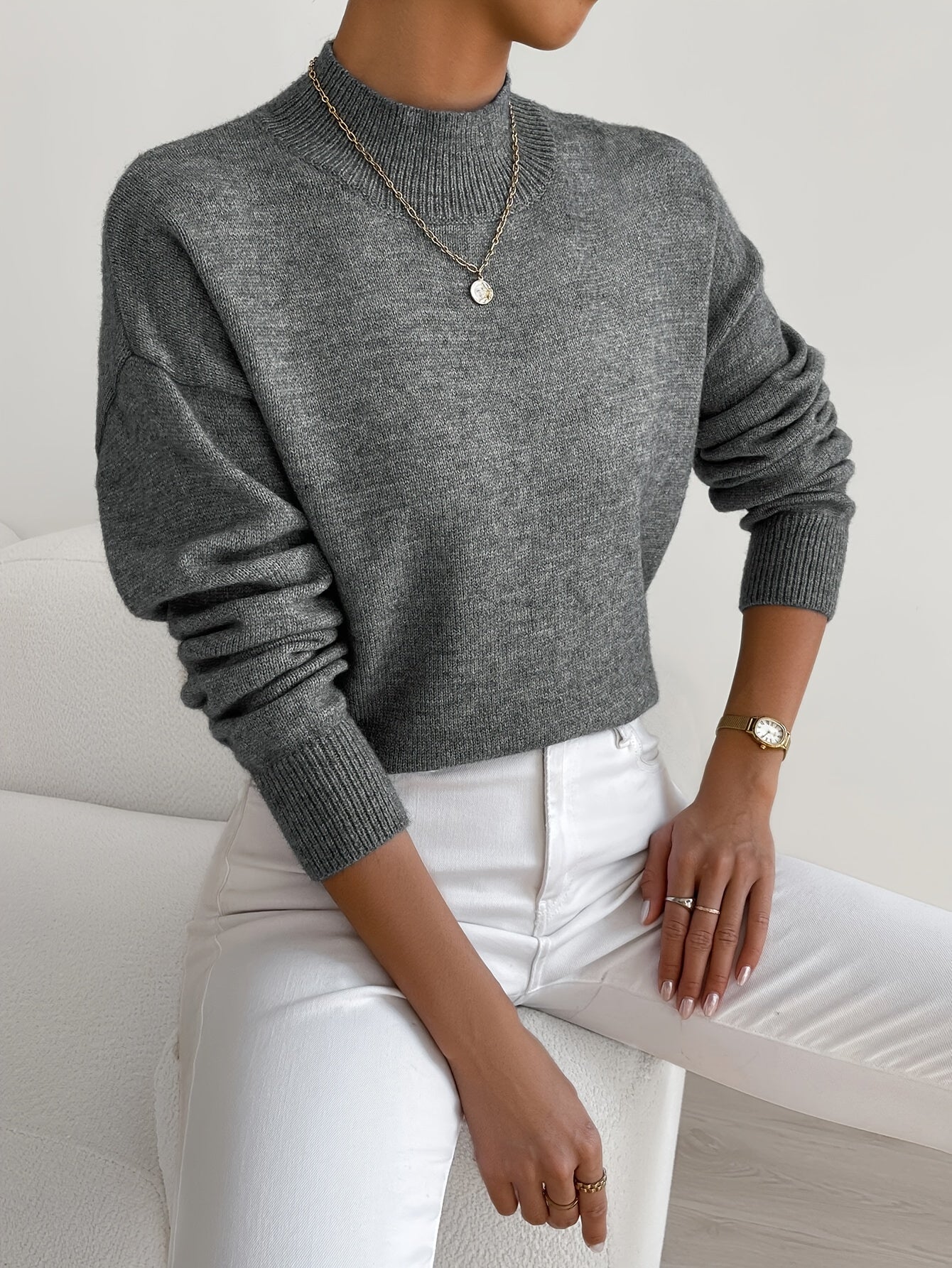 Alison | Luxe Roll Neck Sweatshirt