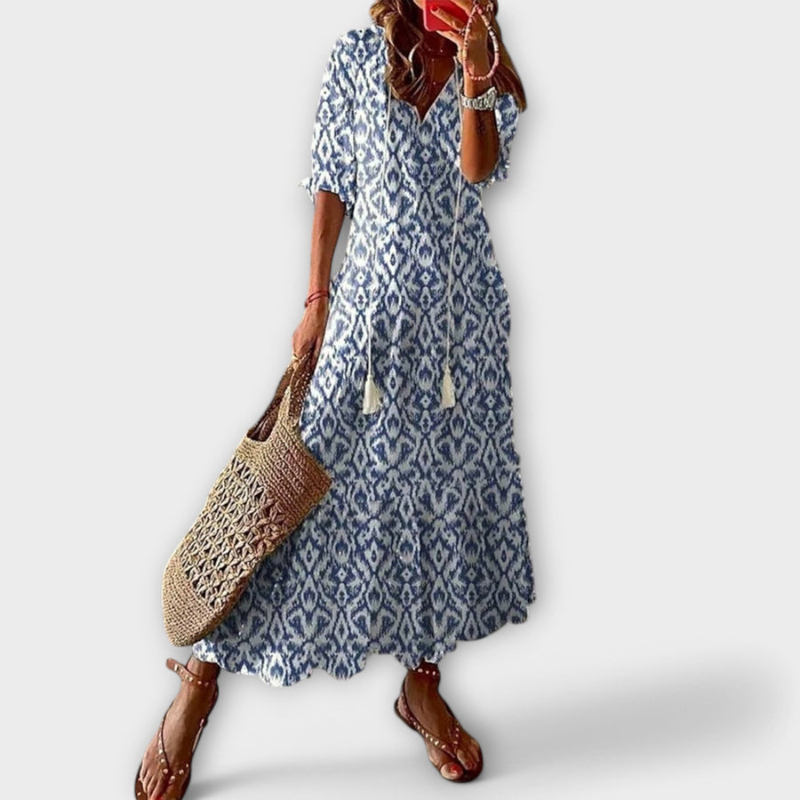 Lourdes | Patterned Midi Dress