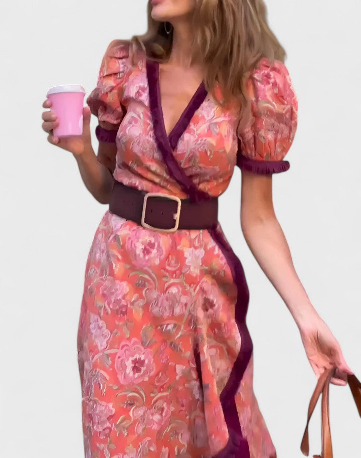 Areebah | Elegant Wrap Dress